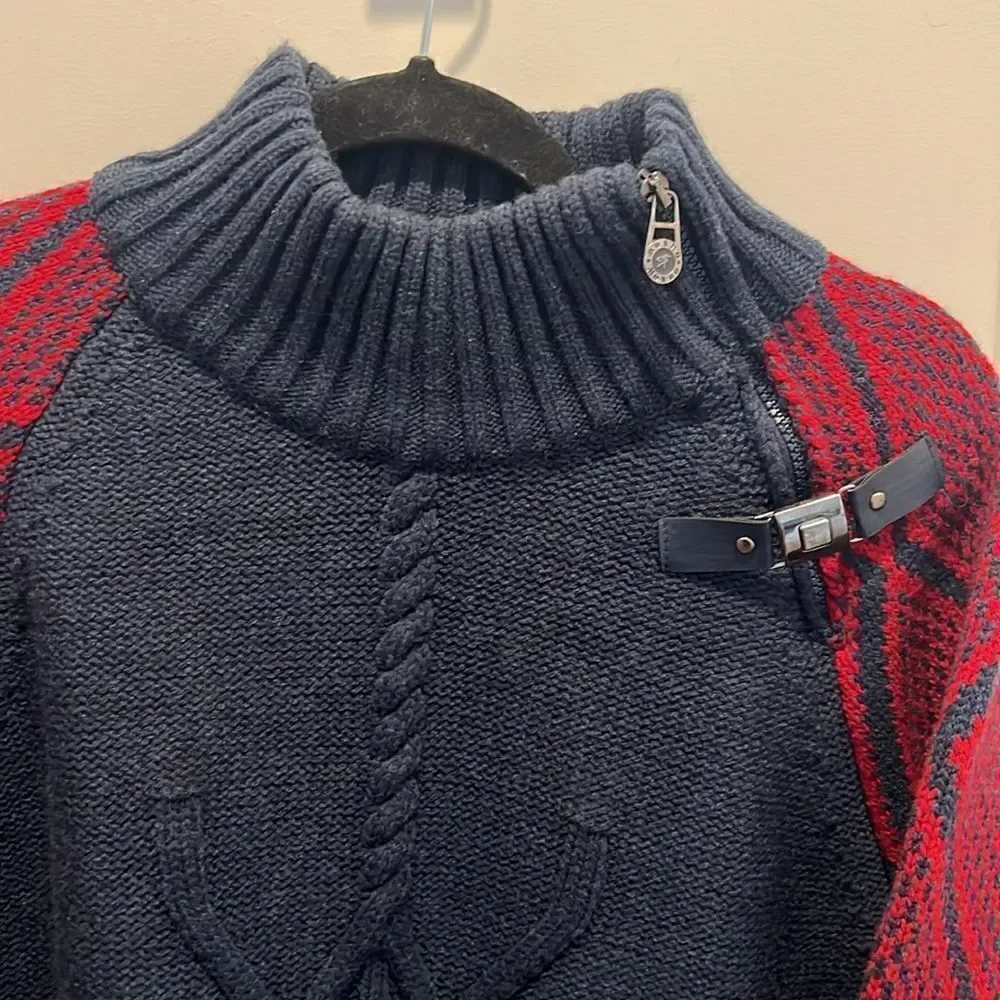 MONDO Men’s Military Style Turtleneck Sweater